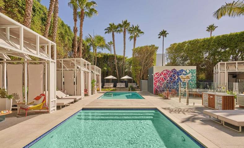 Hotel für 2 Personen, mit Garten und Pool sowie Kinderpool und Ausblick in Santa Monica