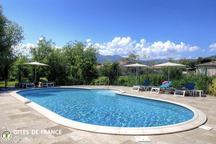 Gîte für 3 Personen, mit Pool und Garten sowie Ausblick - 1