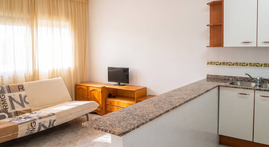 Ganze Wohnung, Gemütliches Apartment mit Meerblick in L'Eucaliptus - 40 m² in Amposta, Delta de l'Ebre