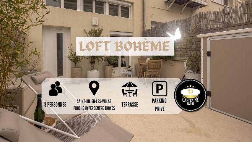 Appartement de vacances pour 3 personnes, avec terrasse