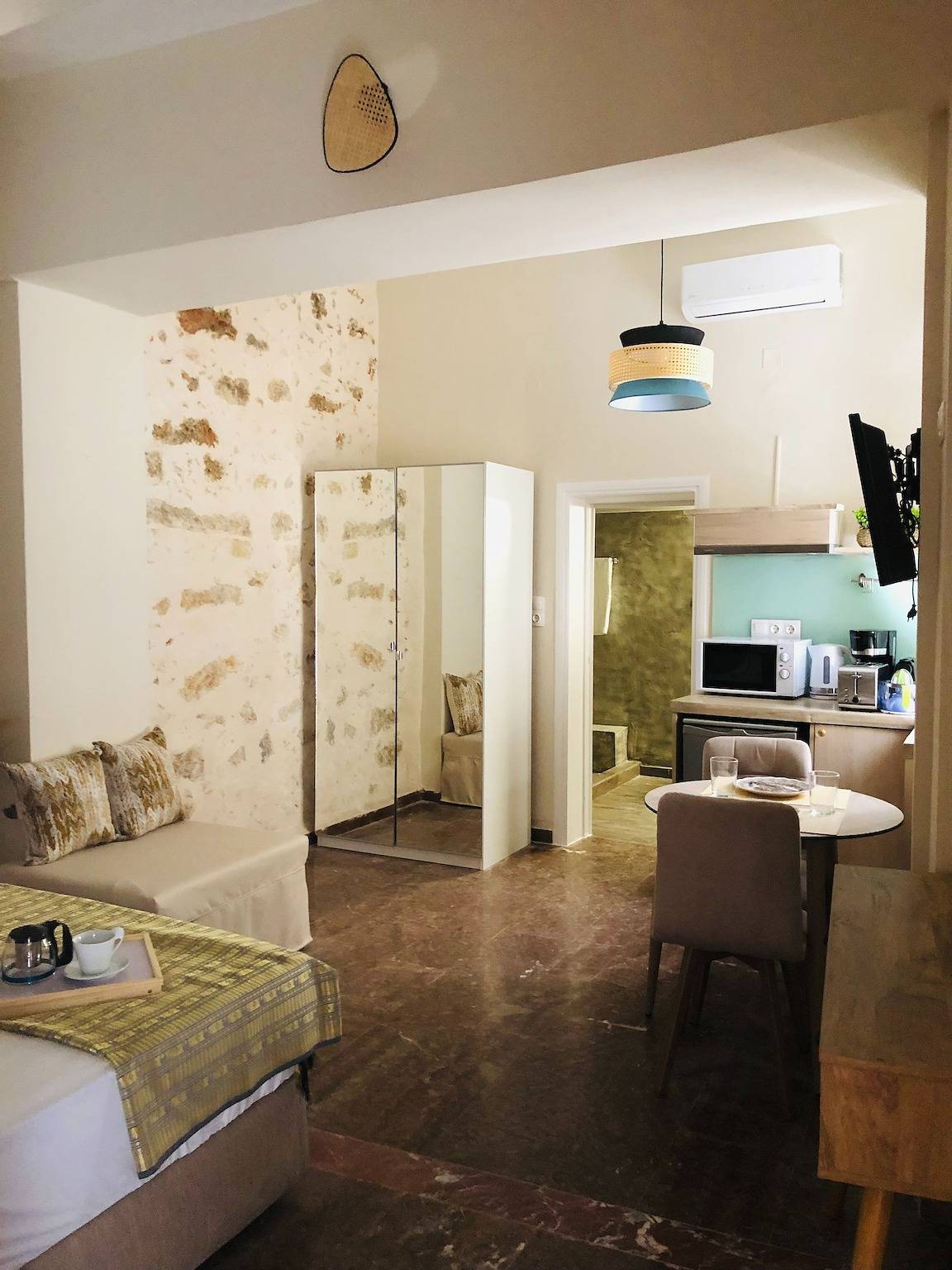 Appartement entier, Appartement de vacances pour 3 personnes avec terrasse in Réthymnon (Ville), Région de Réthymnon