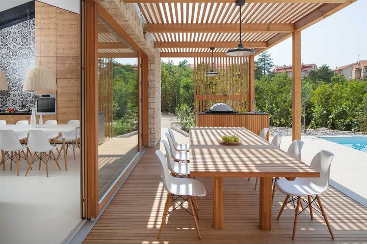 Ferienhaus für 10 Personen, mit Meerblick und Balkon/Terrasse sowie Terrasse und Garten auf Krk - 3