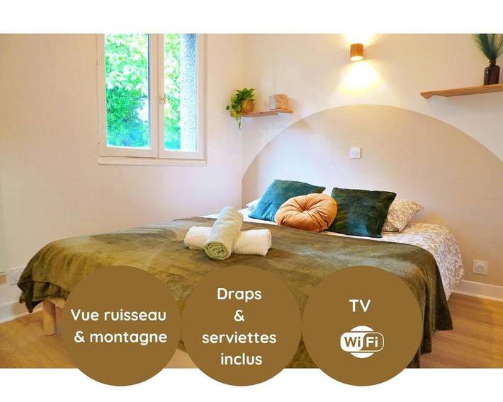 Appartement de vacances pour 4 personnes, avec piscine et vue