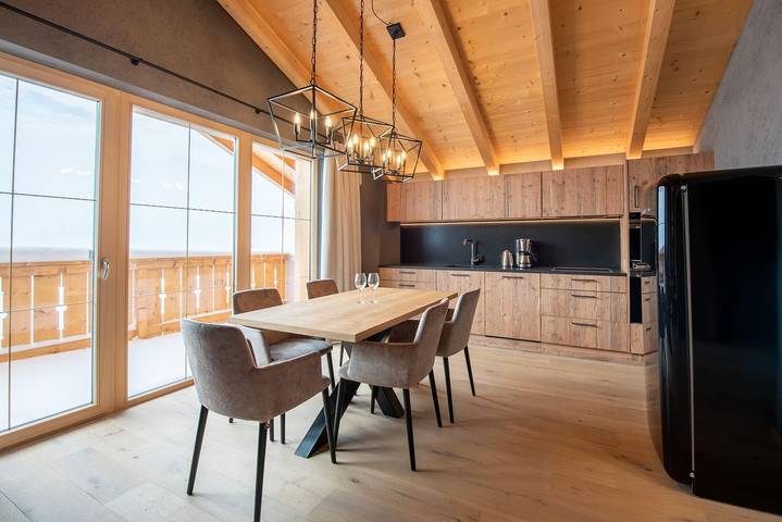 Hütte für 4 Personen, mit Balkon und Sauna sowie Ausblick