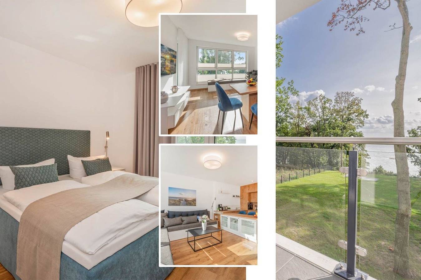 Ganze Wohnung, Moderne Ferienwohnung mit Balkon, idyllisch & ruhig im Grünen gelegen in Zirchow, Usedom