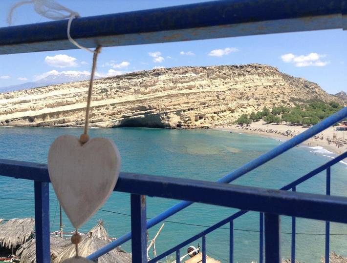 Gîte pour 4 personnes, avec terrasse ainsi que vue sur le lac et vue, animaux acceptés dans Matala - 4