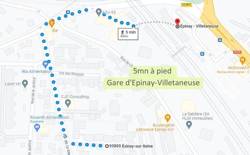 Villa Marne - Parking Gratuit - 15mn Paris - 5mn à pied Gare Epinay Villetaneuse - Terrasse - Jardin - De 1 à 10 personnes - Stade de France - Casino d'Enghien - Hippodrome, Université in Épinay-sur-Seine, Seine-Saint-Denis