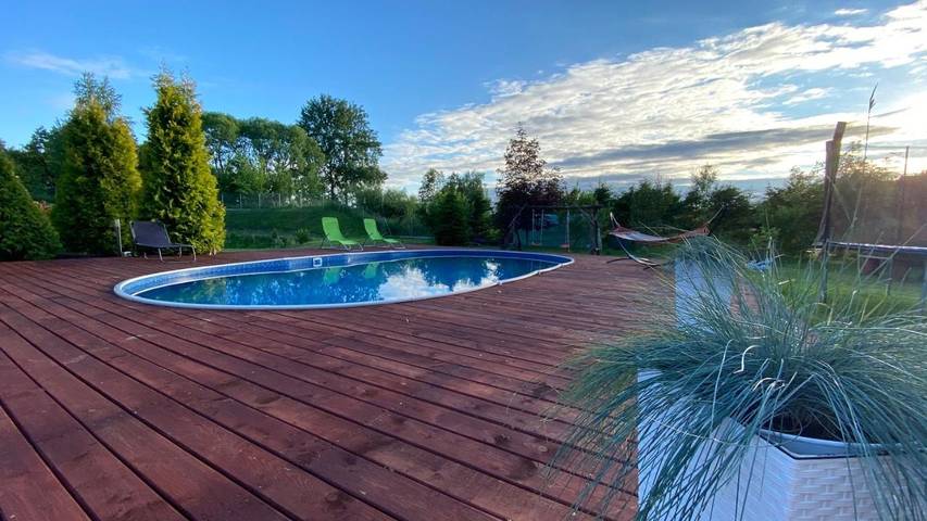 Domek letniskowy dla 7 osób, z ogród i basen oraz taras - 1