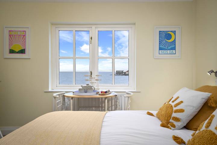 Gîte pour 4 personnes, avec balcon ainsi que vue sur l’océan et vue à Tenby - 3