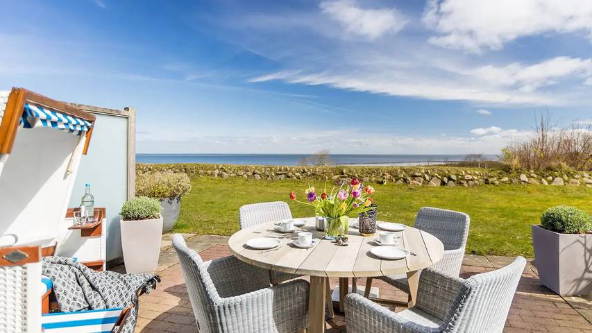 Ferienwohnung für 4 Personen, mit Terrasse und Sauna, mit Haustier in Keitum