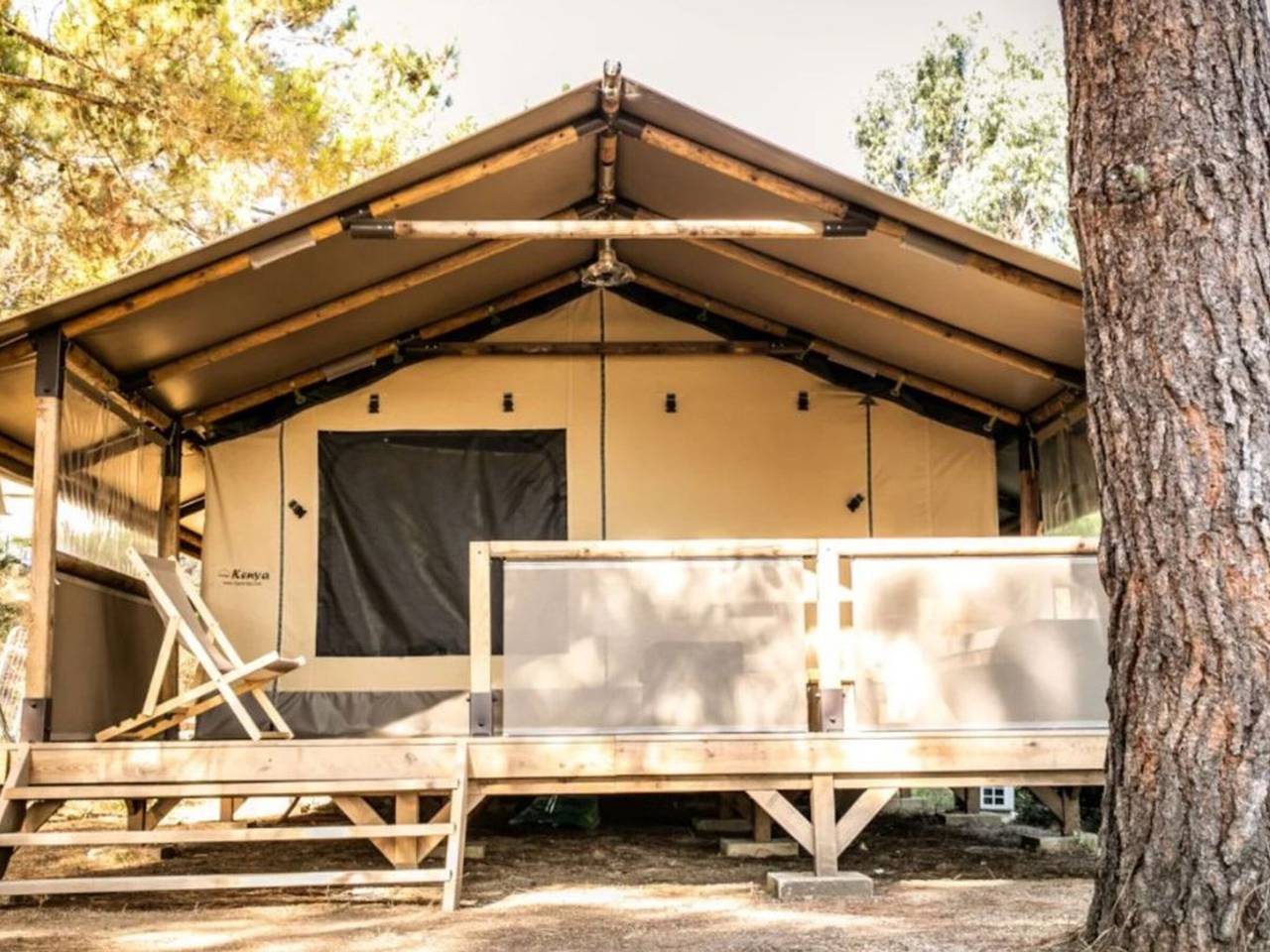 Tienda Lodge con Terraza - 5 Pers, 2 Hab, Refrigerador in Sartène, Distrito de Sartène