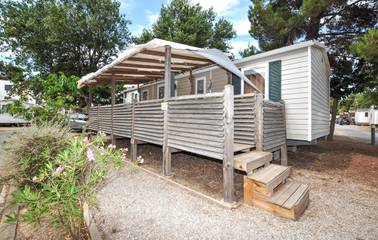 Camping für 6 Personen, mit Pool und Terrasse sowie Garten am Narbonne Plage
