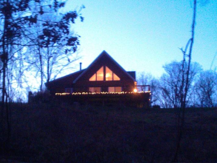 Log cabin for 2 people, with hot tub and terrace in West Virginia