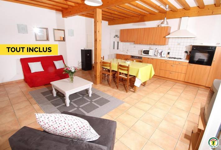 Gîte pour 4 personnes, avec jardin