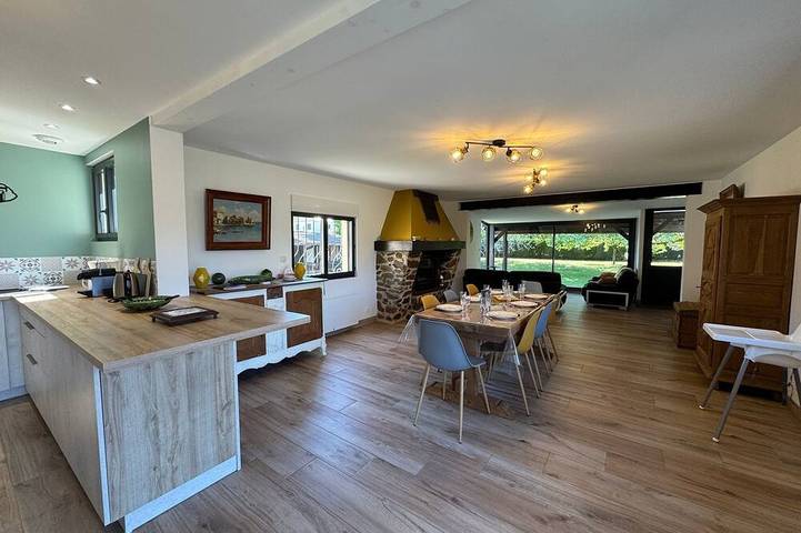 Maison de vacances pour 8 personnes, avec jardin