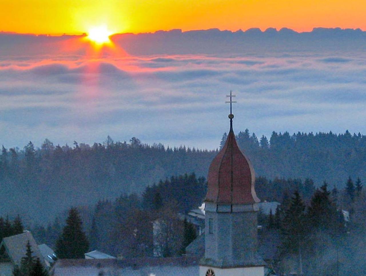 Landhotel Dorfschmiede Konditorei-Café-Restaurant - Zweibettzimmer mit Du/Wc in Höchenschwand, Südschwarzwald