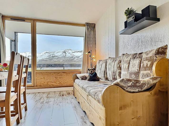 Studio voor 4 personen, met balkon in Tignes