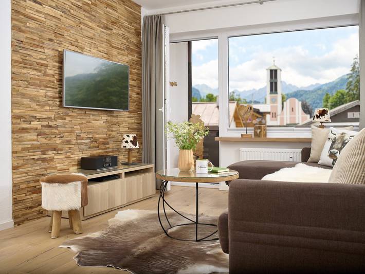 Ferienwohnung für 2 Personen, mit Balkon und Ausblick in Oberstdorf