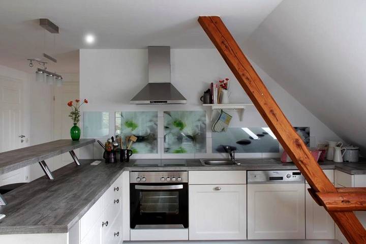 Ferienwohnung für 4 Personen, mit Balkon und Terrasse sowie Garten und Ausblick in Schwabstedt - 2
