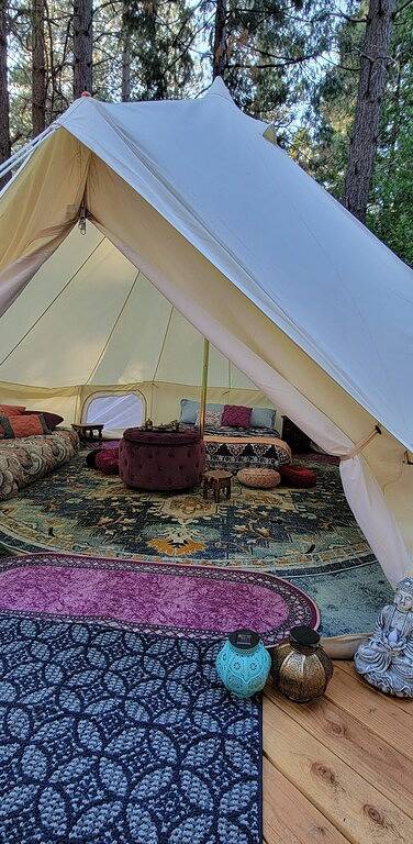 Bell Tent at Bigfoot Lodging Lassen in Shasta County