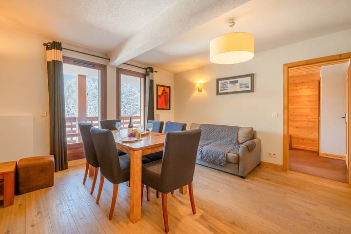 Ganze Wohnung, L'Ours Bleu C21 Ski-In at Vallorcine| Shared Pool, Gym & Wellness in Vallorcine, Mont-Blanc-Massiv