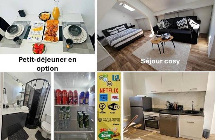 Appartement de vacances pour 4 personnes, avec terrasse ainsi que vue et jardin