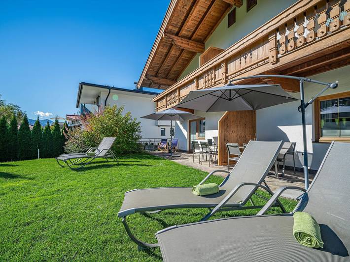 Ferienwohnung für 4 Personen, mit Balkon und Balkon/Terrasse sowie Terrasse und Garten in Brixen im Thale