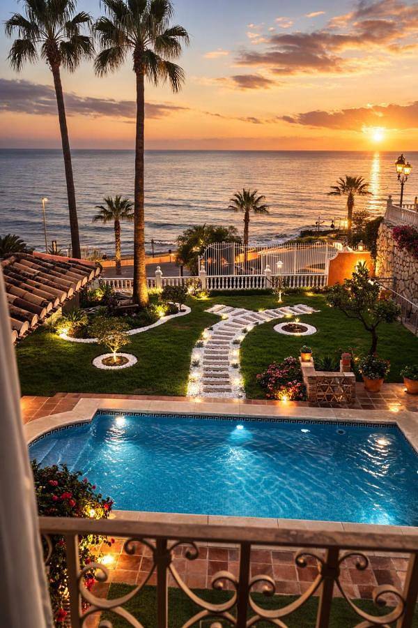 Maison d’hôte pour 2 personnes, avec vue ainsi que piscine et jardin dans Benalmádena Costa