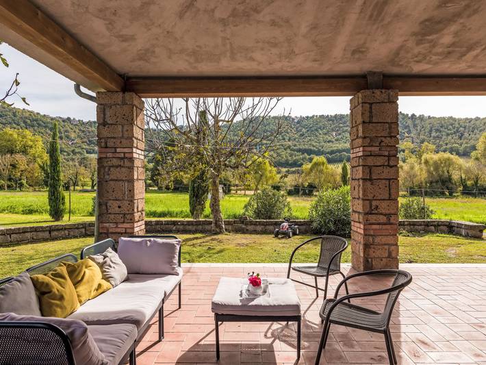Ferienwohnung für 6 Personen, mit Terrasse und Garten sowie Ausblick - 1