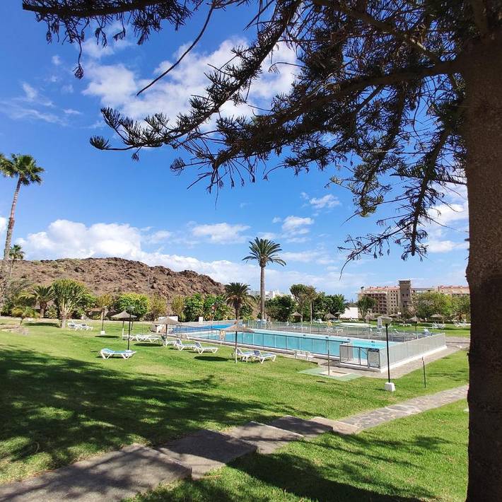 Bungalow für 3 Personen, mit Ausblick und Kinderpool sowie Garten und Pool in San Agustin - 2