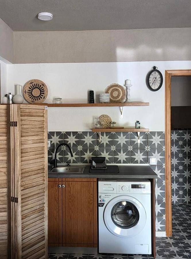Ferienwohnung für 3 Personen, mit Balkon und Terrasse sowie Ausblick
