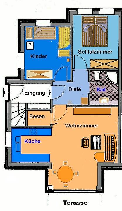 Ganze Wohnung, Ferienwohnung Lummerland in Borkum