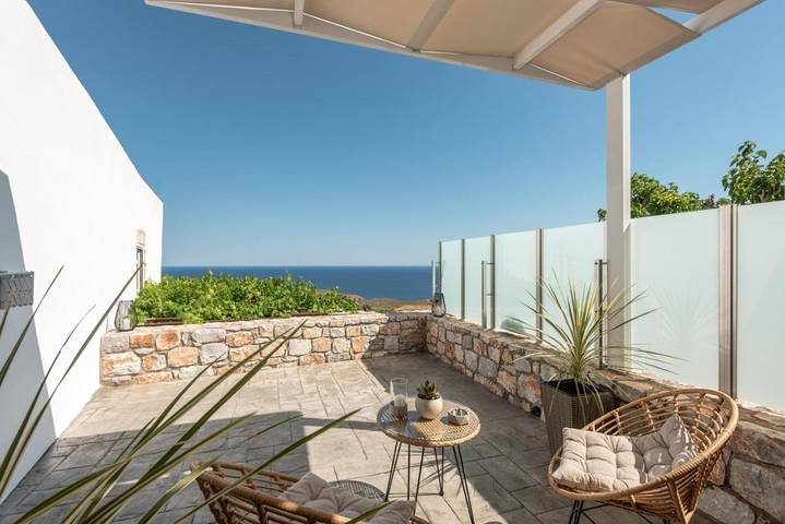 Appartement de vacances pour 3 personnes, avec Balcon ainsi que Terrasse et Vue