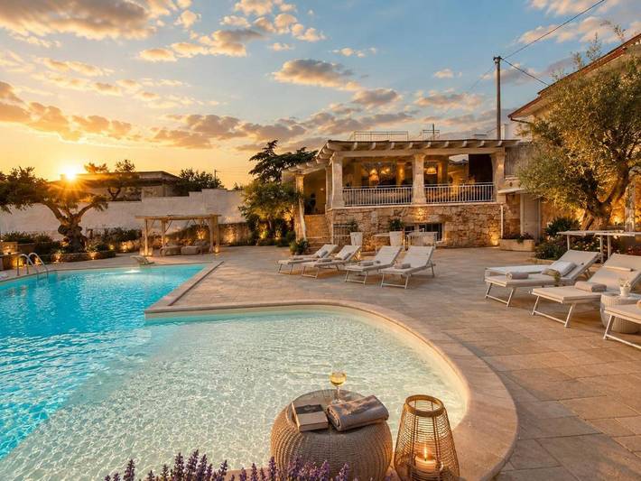 Villa per 10 persone, con piscina e giardino nonché panorama a Nardò