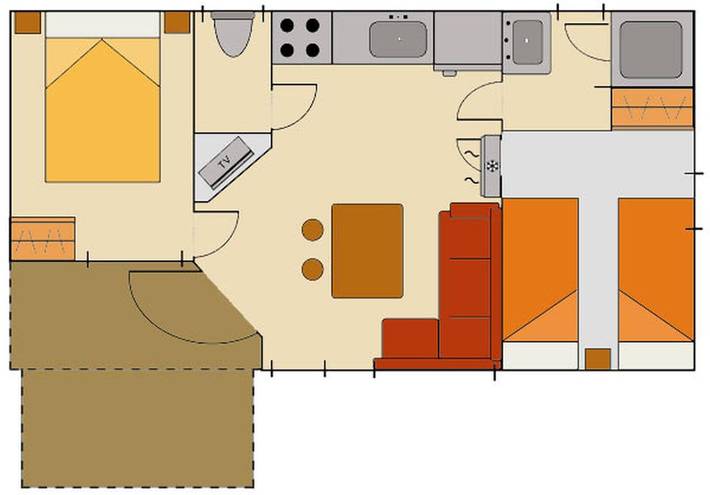 Location de vacances pour 5 personnes, avec piscine et jardin à El Vendrell - 2