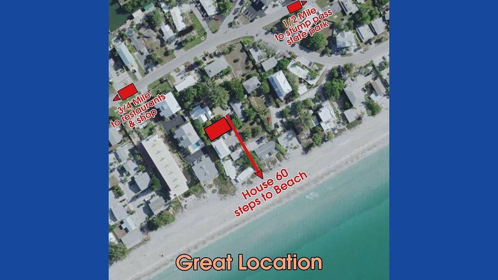 Beach House for 4 People in Manasota Key, Southwest Florida