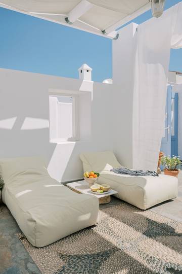 Ferienwohnung für 4 Personen, mit Terrasse und Garten in Koskinou