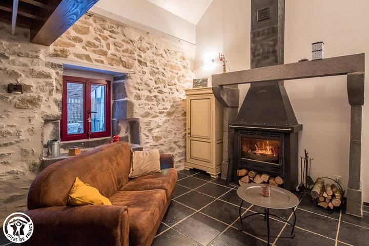 Gîte pour 4 personnes, avec Terrasse ainsi que Jardin et Vue