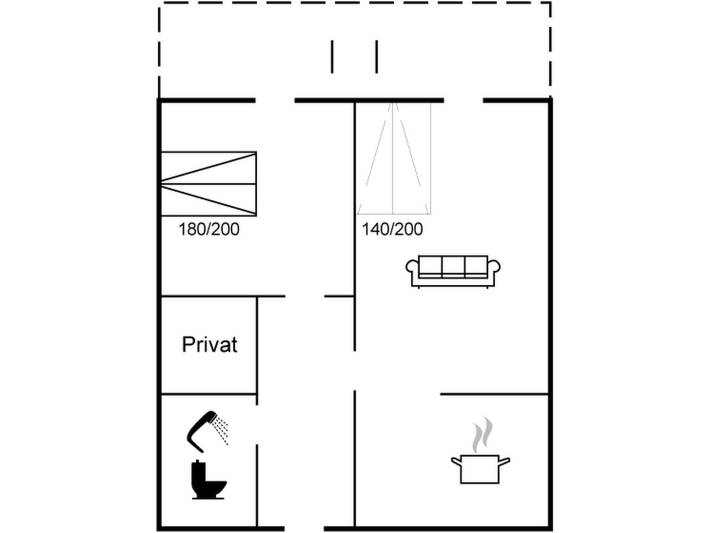 Gîte pour 4 personnes, avec balcon dans Elseneur - 2