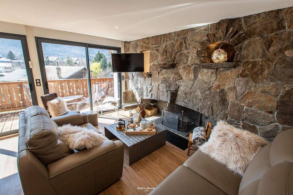 Chalet Hygge Saint-Lary centre: 6 ch / Spa / Vue imprenable / Parking sécurisé in Saint-Lary-Soulan, Parc national des Pyrénées