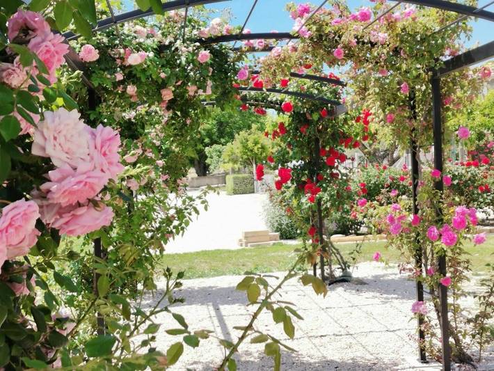Location de vacances pour 4 personnes, avec Terrasse et Jardin ainsi que Piscine et Vue à Modène