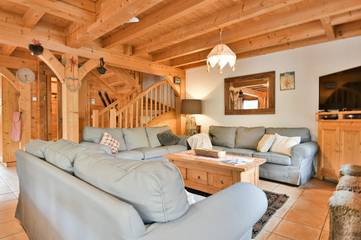 Chalet pour 15 personnes, avec terrasse, animaux acceptés dans Chinaillon