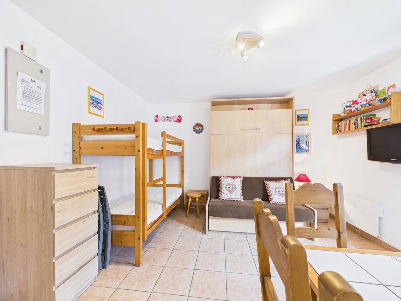 Studio entier, Studio central, animaux acceptés - 4 pers. in Les Gets, Les Portes du Soleil