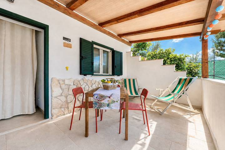 Studio für 3 Personen, mit Garten am Gargano