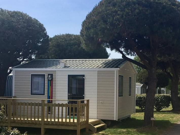 Camping de Kerabus - Mobilhome 2 personnes - Mobil-home 20m² - 1 chambre - terrasse - Tv in Carnac, Côte des Mégalithes