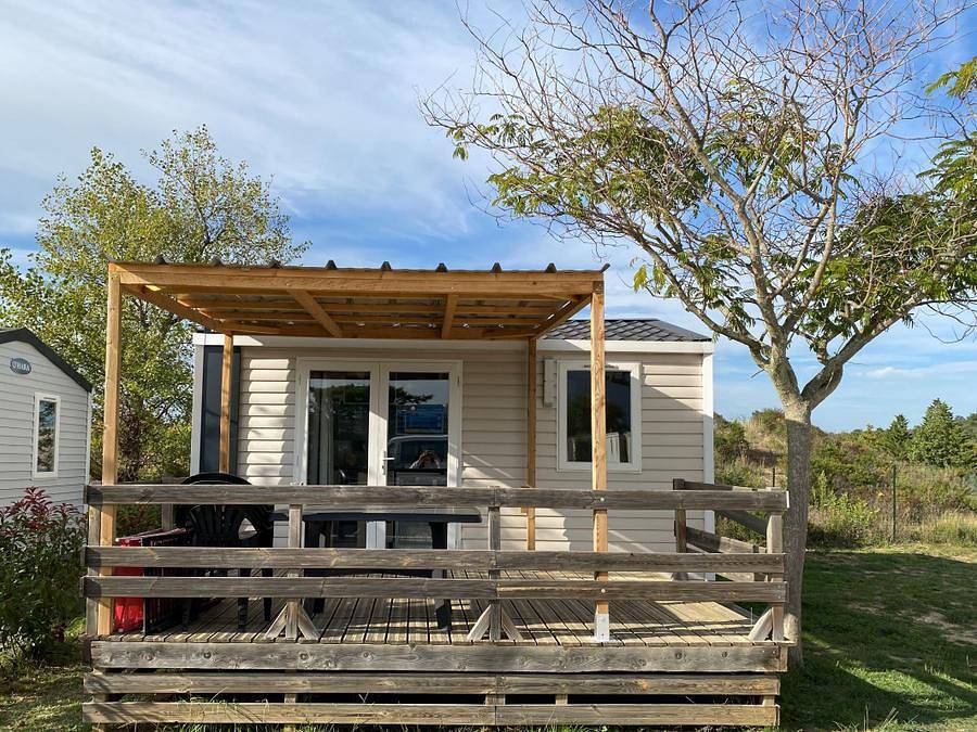Camping Mas Llinas  - Mobile home 2 persons - Cahita 1 bedroom air-conditioned in Le Boulou, Mediterranean Coast (France)
