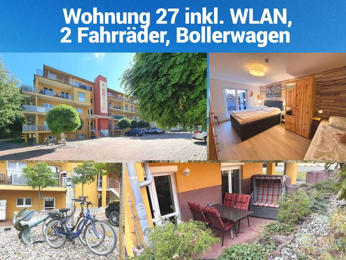 Ferienpark für 6 Personen, mit Terrasse und Garten, mit Haustier in Zempin