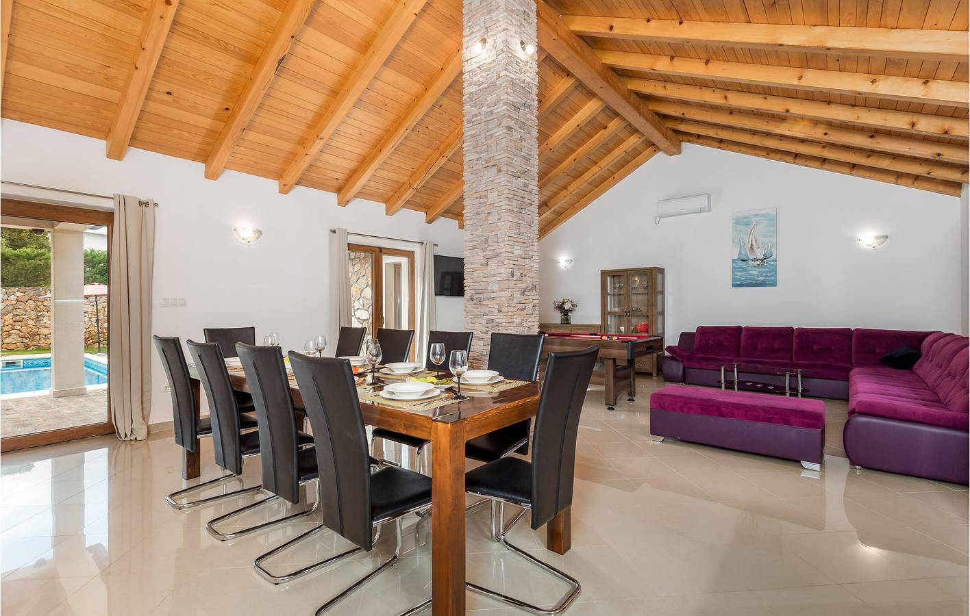 Spacieux appartement 1 chambre avec terrasse près de Dobrinj, Wi-Fi et parking in Gostinjac, Krk