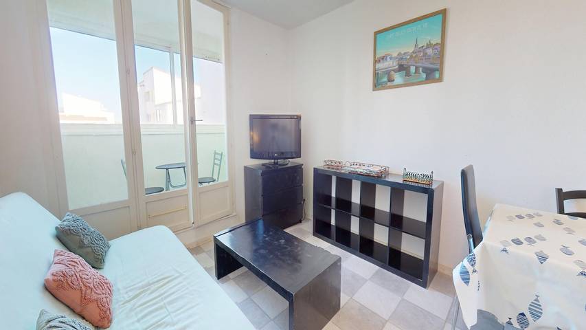 Gîte pour 4 personnes, avec balcon, animaux acceptés dans Plage des Mouettes