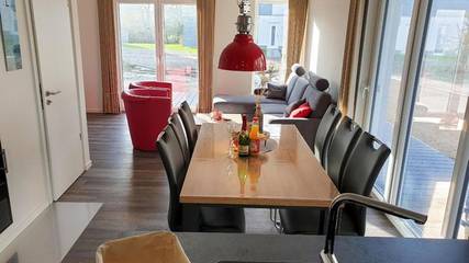 Ferienhaus mit Meerblick für 6 Personen, mit Balkon, kinderfreundlich in Schillig